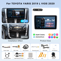 Nunoo Car Audio with Frame Line for T0VOTA YARIS