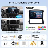 Nunoo T9 Android Car Radio with Frame Line for KIA SORENTO 2004-2015