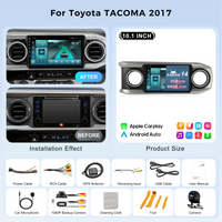 Nunoo Car DVD Player with Frame Line for T0VOTA Tacoma 2017