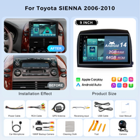 Nunoo Car Screen with Frame Line for T0VOTA SlENNA 2006-2010