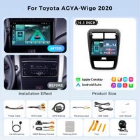 Nunoo Car Screen with Frame Line for T0VOTA AGYA-Wigo 2020