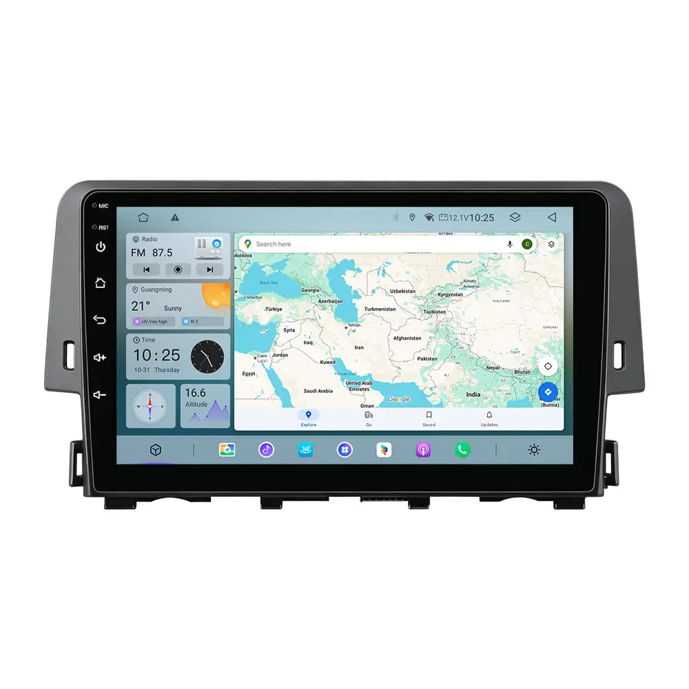 Honda Car Stereo with android 14 car radio for 2016-2021 Honda Civic